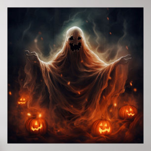 Poster d'Halloween éffrayant