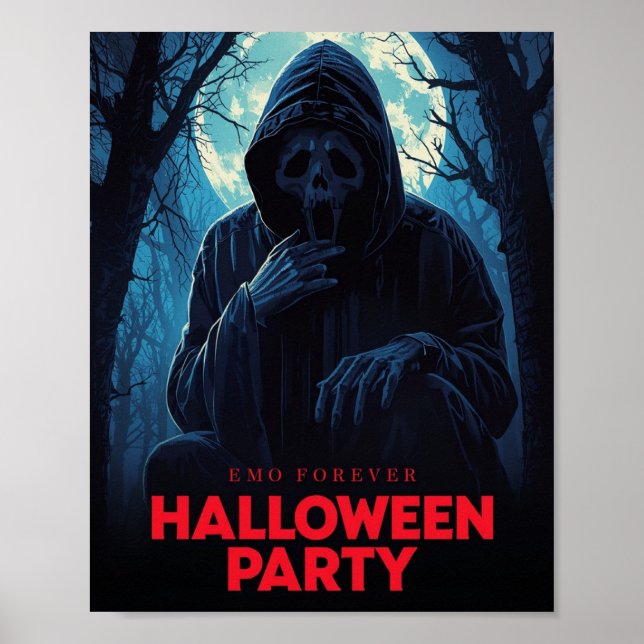 Poster d'Halloween effrayant - Déplaisant Horror W (Devant)