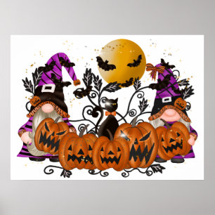 Poster d'Halloween Gnomes