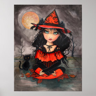 Poster d'Halloween Gothique Big Eye Art Imprimer