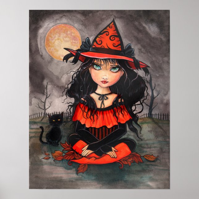 Poster d'Halloween Gothique Big Eye Art Imprimer (Devant)