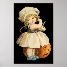 Poster d'Halloween pour la petite fille