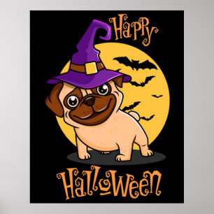 Poster d'Halloween Puggy