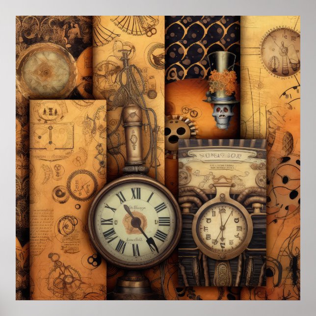Poster d'Halloween Steampunk (Devant)