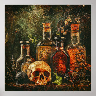 Poster d'Halloween Vintage Apothecary
