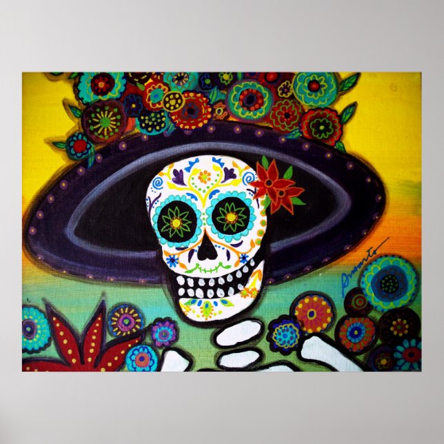 Poster Dia de los muertos (Devant)