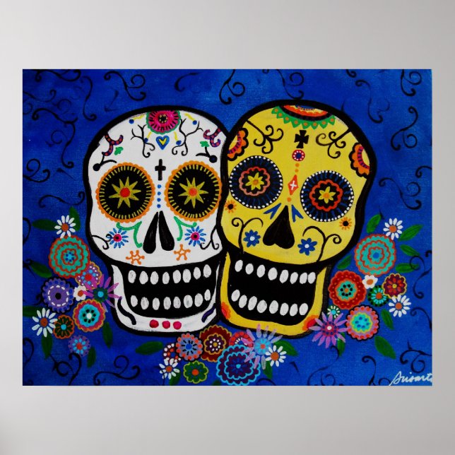 Poster Dia de los muertos (Devant)