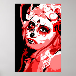Poster dia de los muertos