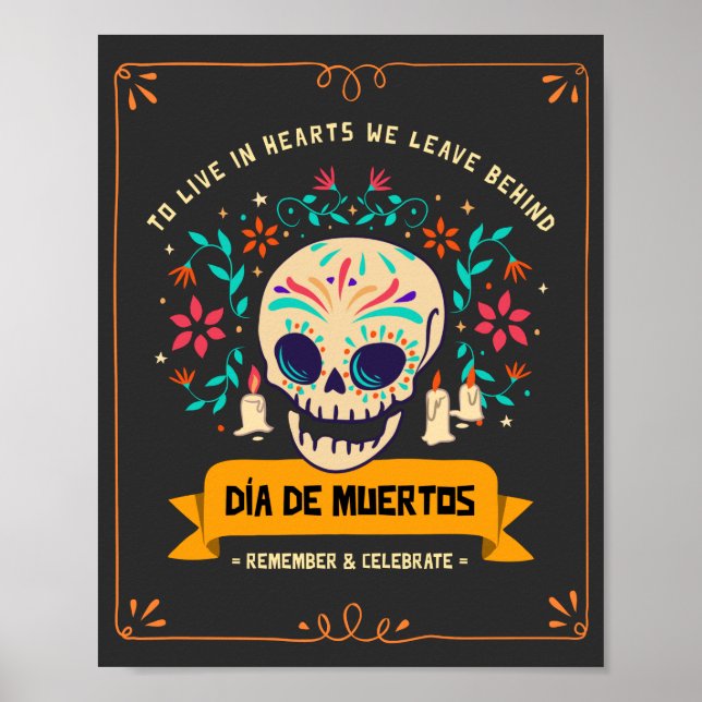 Poster Dia De Los Muertos (Devant)