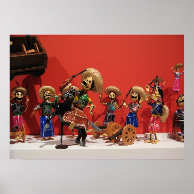 Poster Dia de los Muertos Bandoleros (Devant)