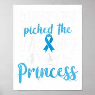 Poster Diabète attrapé Le Mauvais Princesse Diabète Award