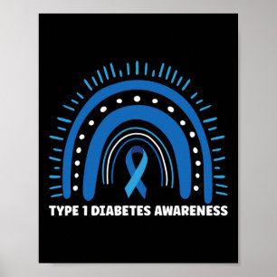 Poster Diabète Type 1 Mois de sensibilisation au diabète