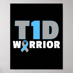 Poster Diabétique Cure - Diabète T1d amusant Une sensibil