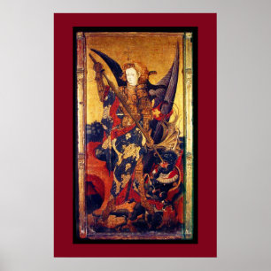 Poster Diable de victoire de St Michael en tant que
