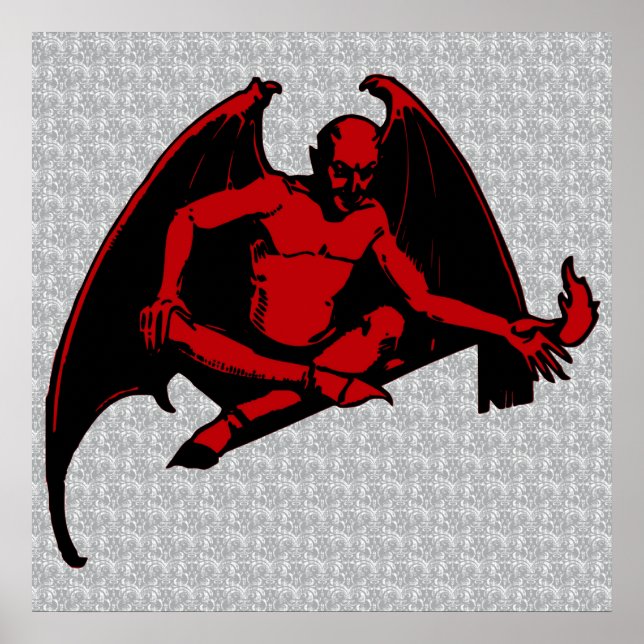 Poster Diable vintage (Devant)