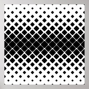 Poster diagonale arrondie du carré motif