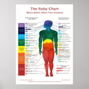 Poster diagramme de 20x28 Chakra : Le diagramme de Roby