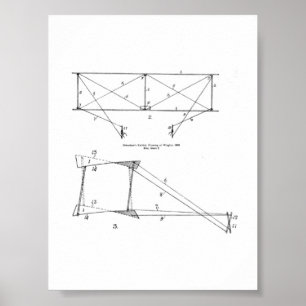 Poster Diagramme de cerf-volant - Cerf-volant (Wright), 1