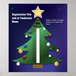 Poster Diagramme de fête d'arbre de Noël