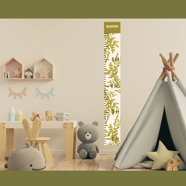 Poster Diagramme de hauteur de croissance naturelle Règle (Créateur téléchargé)