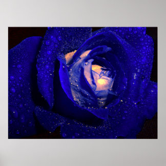 Poster diamants bleus
