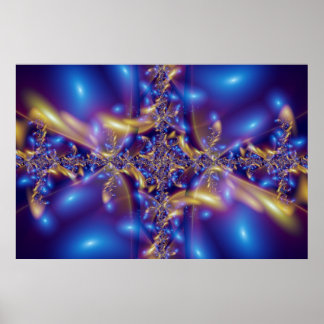 Poster Diamants bleus