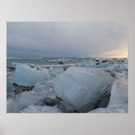 Poster Diamond Beach Islande