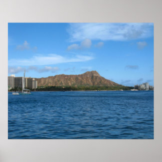 Poster Diamondhead Oahu Hawaii