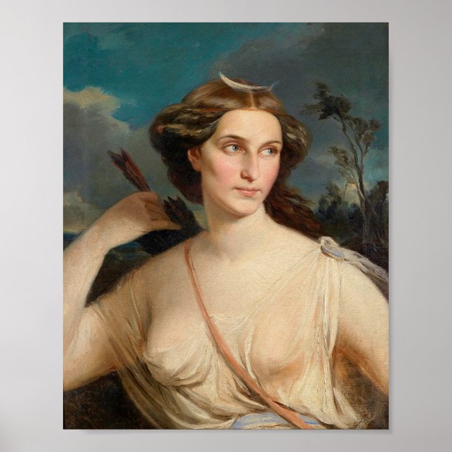 Poster Diana, déesse de la chasse | Anonyme (Devant)