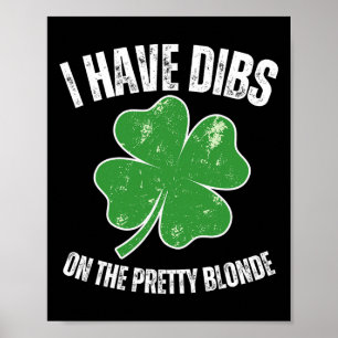 Poster Dibs Sur La Blonde Jolie Drôle De Saint-Patrick Co