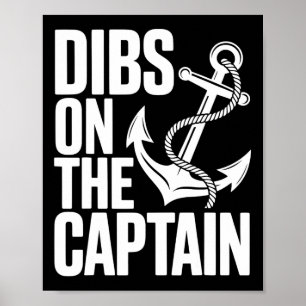 Poster Dibs sur le capitaine drôle voyage de fille croisi