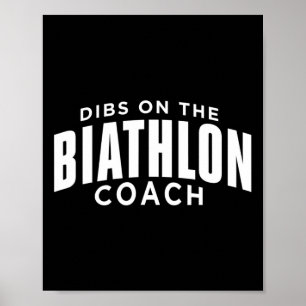 Poster Dibs Sur L'Entraîneur De Biathlon Funny Coach De B