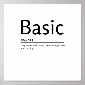 Poster Dictionnaire de base Définition Citation amusante