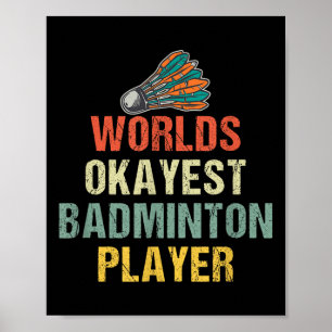 Poster Dictons de volant de badminton