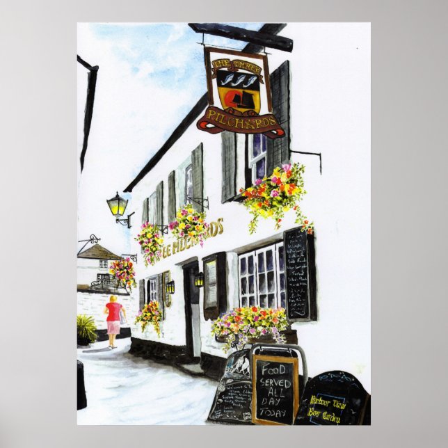 Poster "Die drei Pilchards" (Vorne)