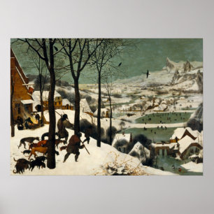 Poster Die Jäger im Schnee Pieter Bruegel