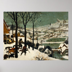 Poster Die Jäger im Schnee Pieter Bruegel