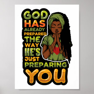 Poster Dieu a déjà préparé la façon dont il se prépare