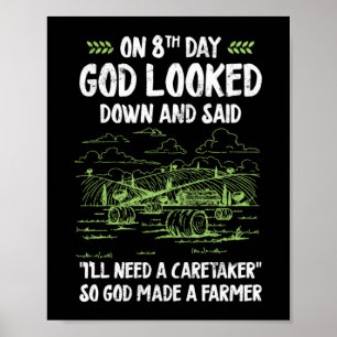 Poster Dieu A Fait Une Vie Agricole Agriculture