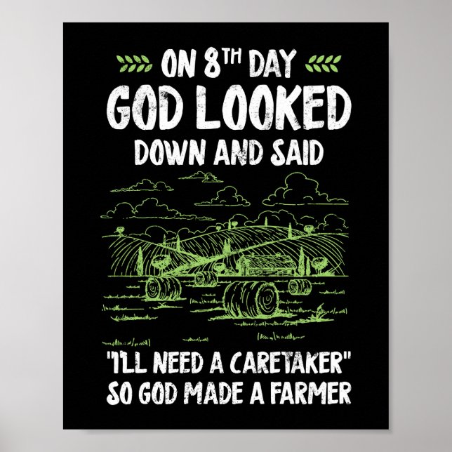 Poster Dieu A Fait Une Vie Agricole Agriculture (Devant)