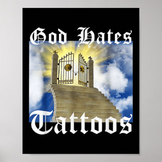 Poster Dieu déteste les tatouages _1