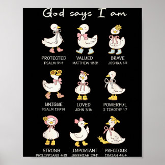 Poster Dieu dit que je suis drôle Christian Goose Femmes