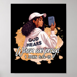 Poster Dieu entend quand nous prions foi Mois de l'histoi