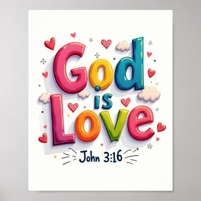 Poster Dieu est amour (Devant)