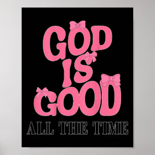 Poster Dieu est bon Nk Bow Christian Jésus Fille Soeur Da