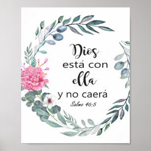 Poster Dieu est en elle, elle n'échouera pas.
