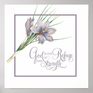 Poster Dieu est notre Refuge et notre force  