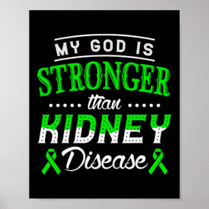 Poster Dieu Est Plus Fort Que La Maladie Du Rein