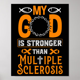 Poster Dieu Est Plus Fort Que La Sclérose En Plain