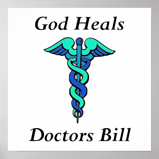Poster Dieu guérit, les médecins Bill (Devant)